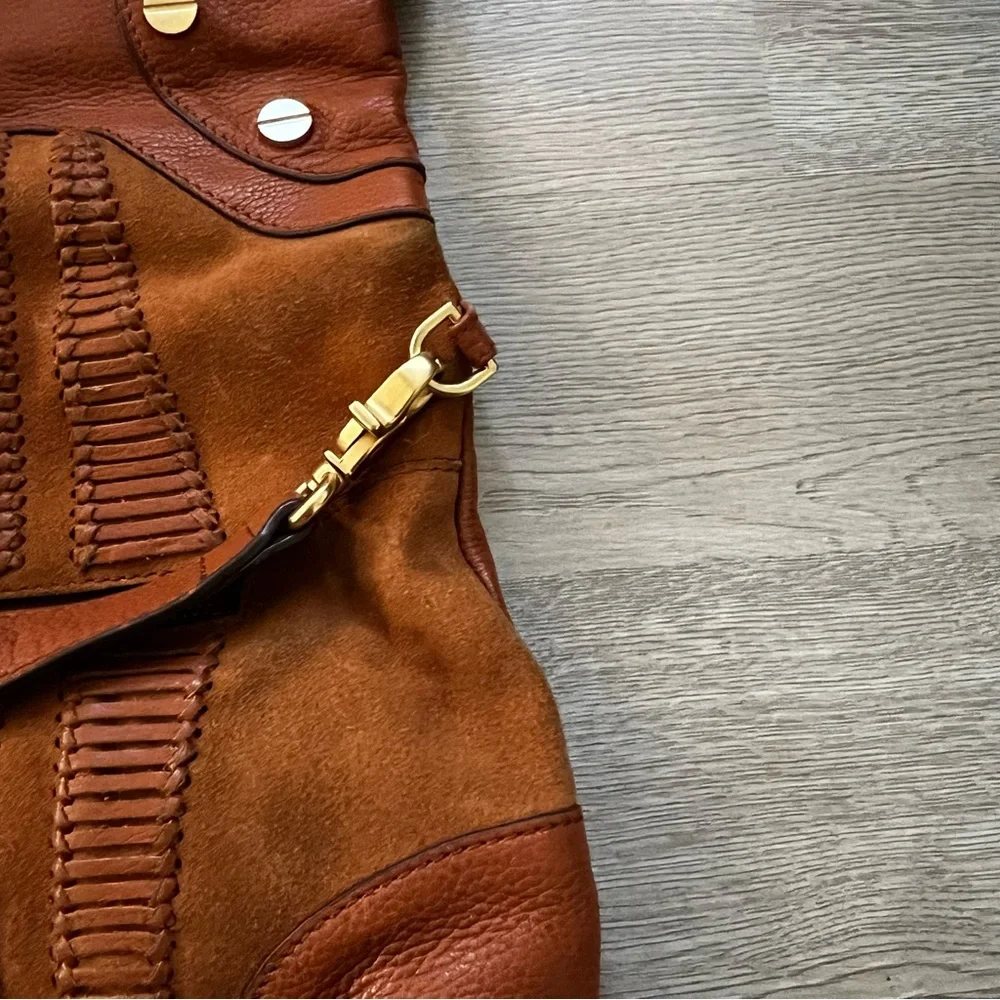 Foley + Corinna Buttery Soft Leather and Suede Shoulder Bag
